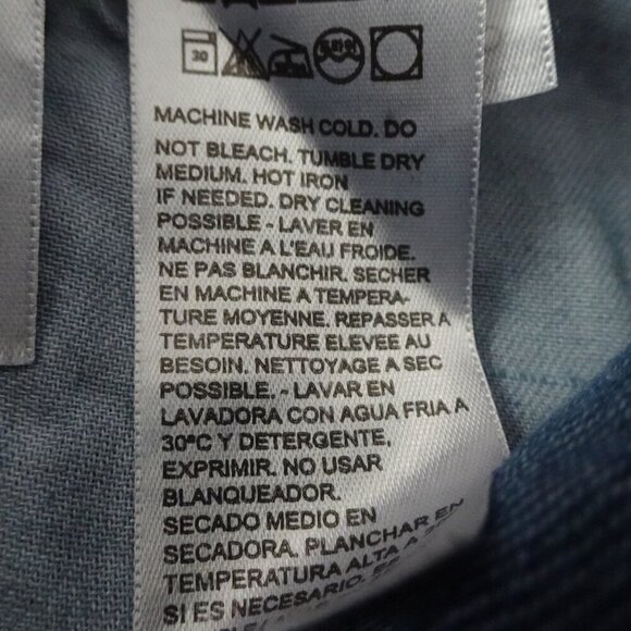 Levi's 501 Jeans Men's Size 32x32 Blue Denim 150 Anniversary Peace Sign - Picture 9 of 9